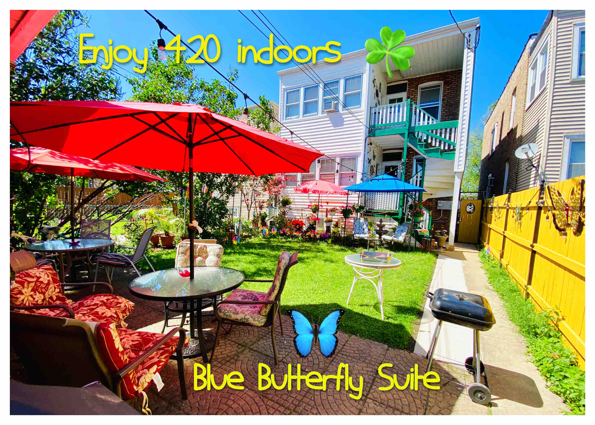 “The Blue Butterfly Queen Suite” - FreeParking in Portage Park, Chicago