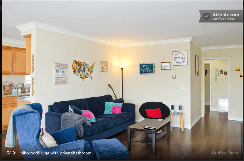 Central Hollywood apt,great space! in Hollywood, Los Angeles