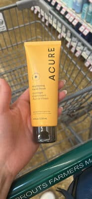 brightening facial scrub