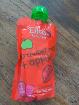 Strawberry apples puree